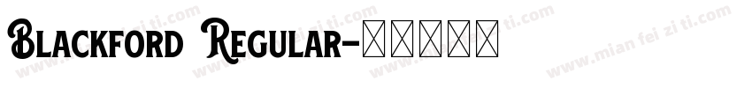 Blackford Regular字体转换